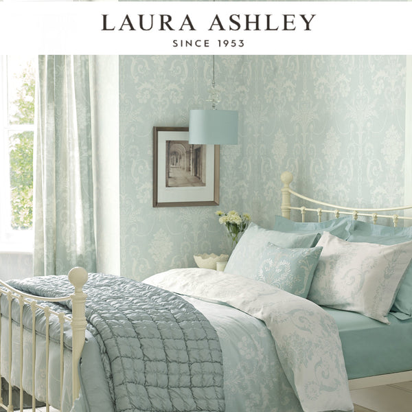 Laura Ashley Josette Duck Egg Wallcovering