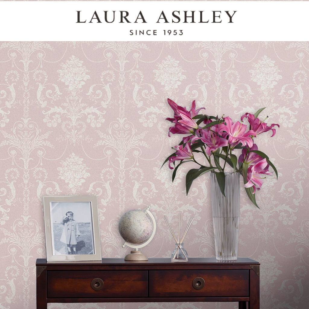Laura Ashley Josette Amethyst Wallpaper Available Exclusively at Designer Wallcoverings