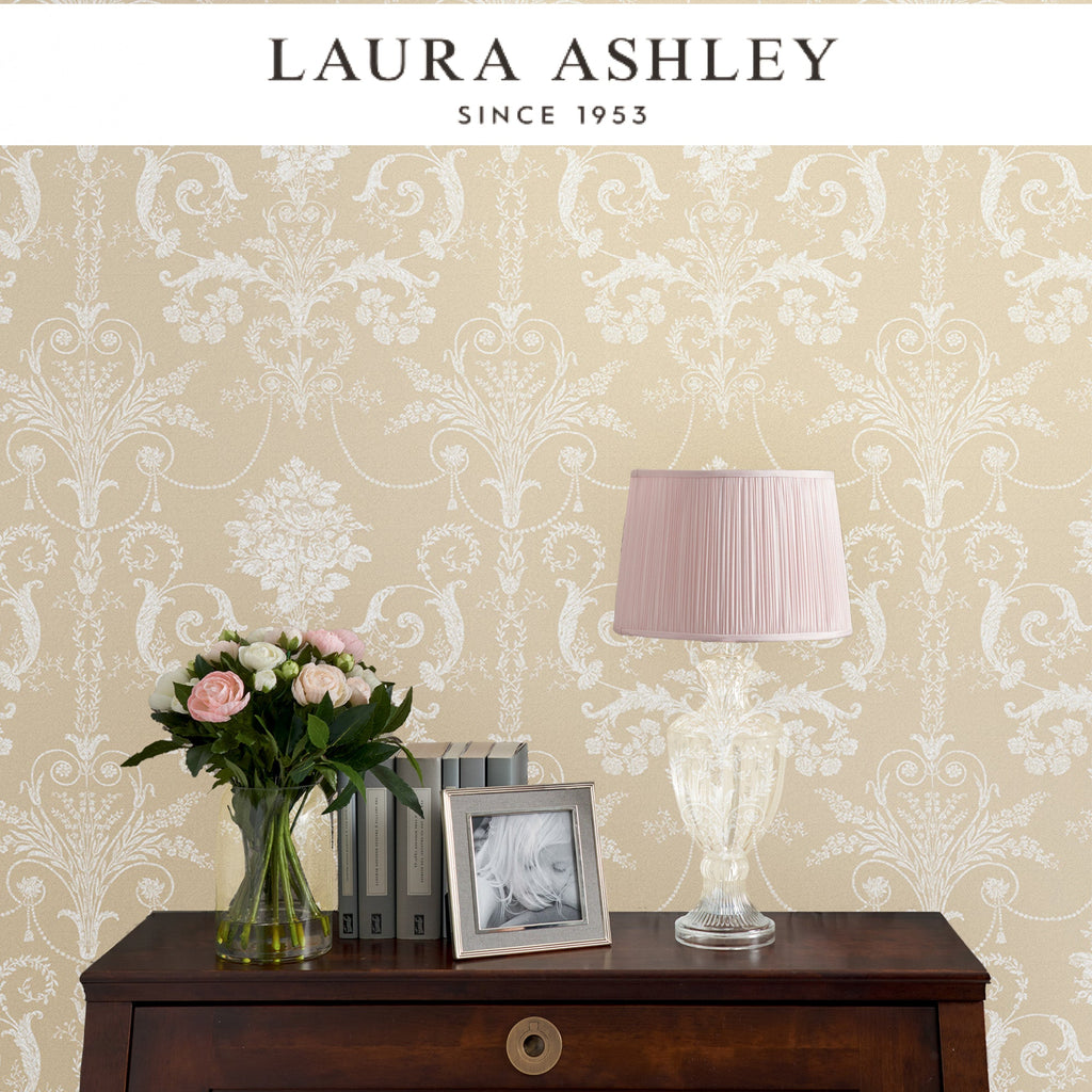Laura Ashley Josette Linen Wallpaper  Available Exclusively at Designer Wallcoverings