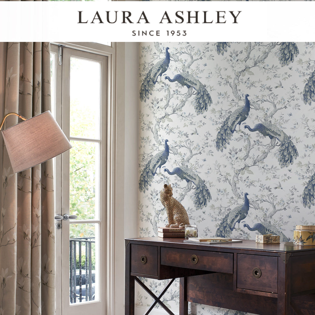 Laura Ashley Belvedere Midnight Wallpaper Available Exclusively at Designer Wallcoverings