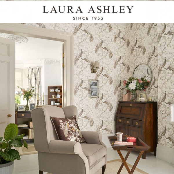 Laura Ashley Belvedere Soft Truffle Wallcovering