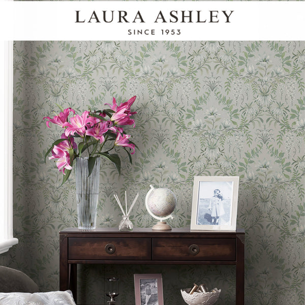 Laura Ashley Parterre Sage Wallcovering