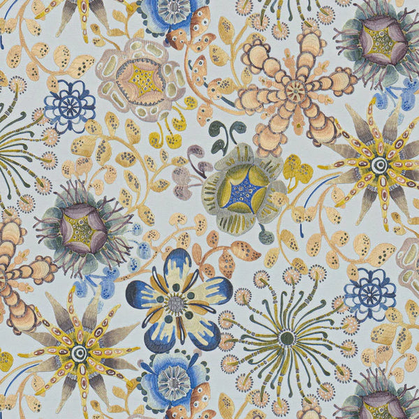 Magic Garden Wallcovering - Blue/Green/Multi