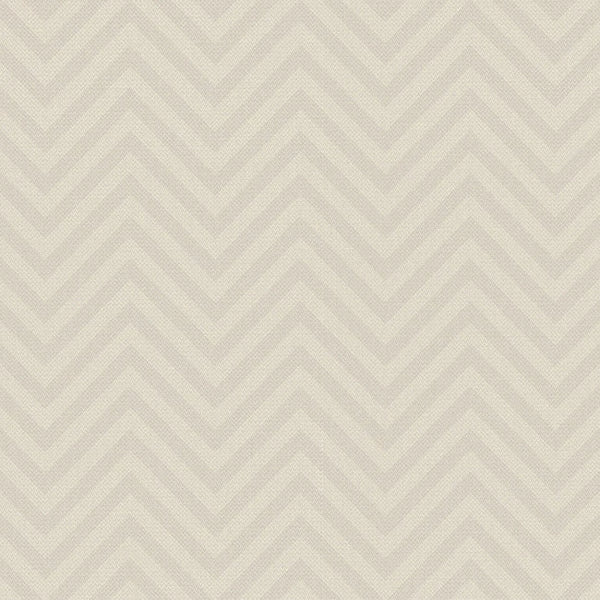 Macro Chevron Wallcovering - Taupe/Cream