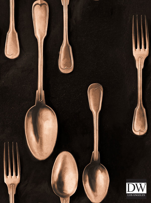 Cutlery Copper - Beige Wallcovering | Mind the Gap