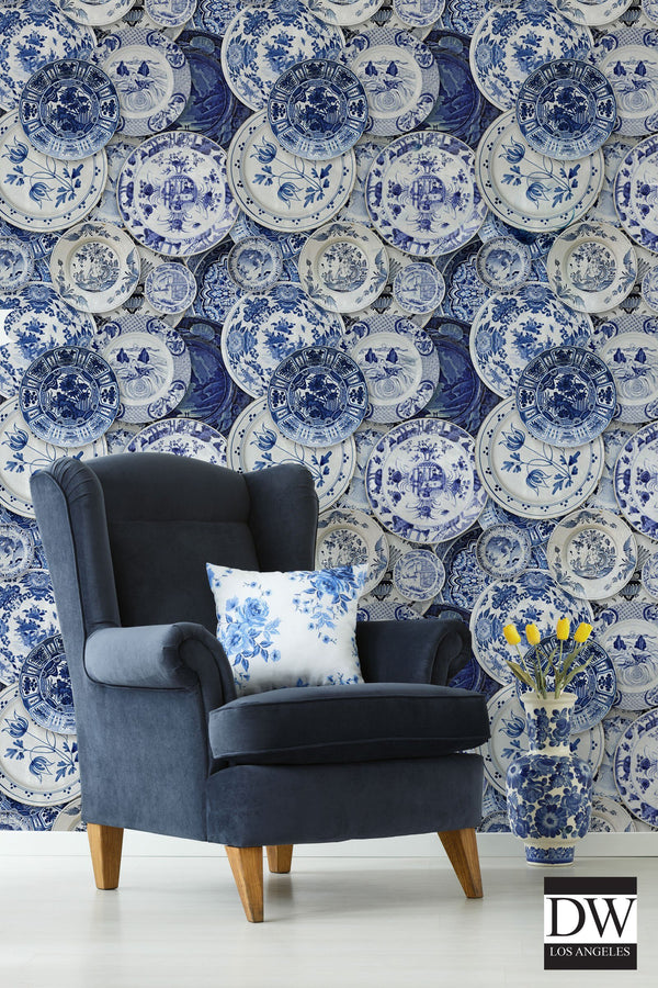 Delftware - White Wallcovering | Mind the Gap