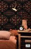 HINDU BLOOM Anthracite - Designer Wallcoverings and Fabrics