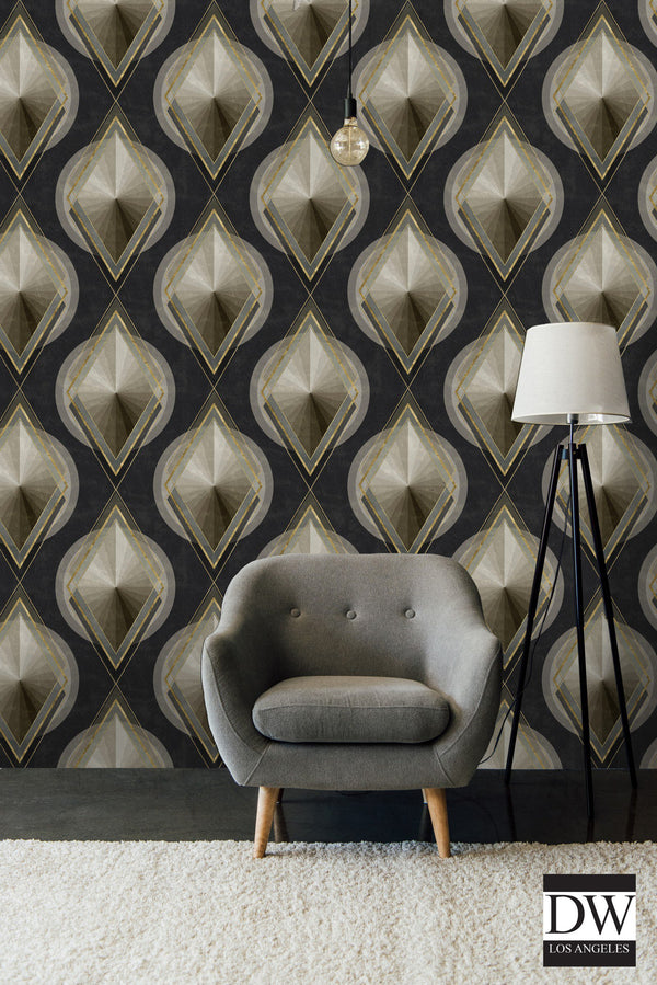 Metropolis - Beige Wallcovering | Mind the Gap