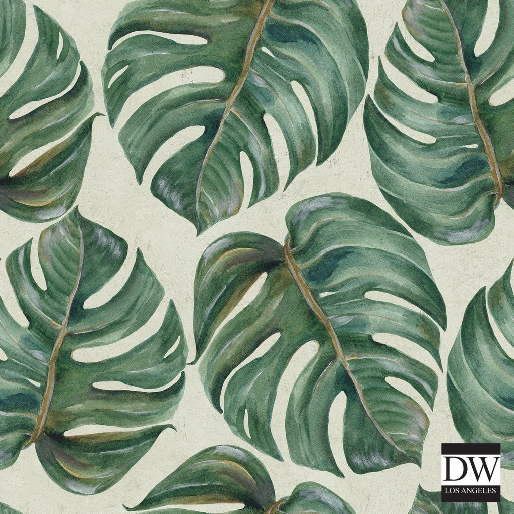 Tropical Leaf - Designer Wallcoverings and Fabrics