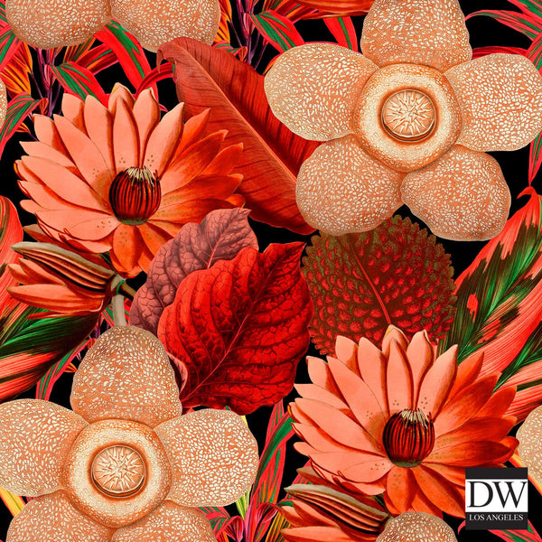 Water Lilies - White Wallcovering | Mind the Gap