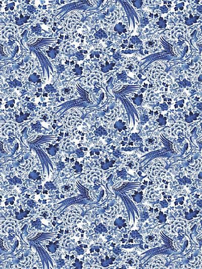 INSPIRATION - BLUE - Nicolette Mayer Fabrics - N4INSP-001 at Designer Wallcoverings and Fabrics, Your online resource since 2007