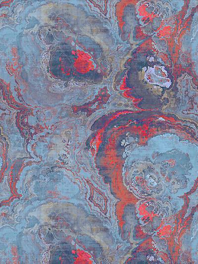 AGATE - LAVA - Nicolette Mayer Fabrics - N4AG10-027 at Designer Wallcoverings and Fabrics, Your online resource since 2007