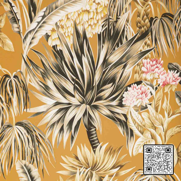  CALUYA PAPER WOOD PULP - 45%;BINDER - 20%;MINERAL FILLERS - 20%;POLYESTER - 15% RUST PINK YELLOW WALLCOVERING available exclusively at Designer Wallcoverings