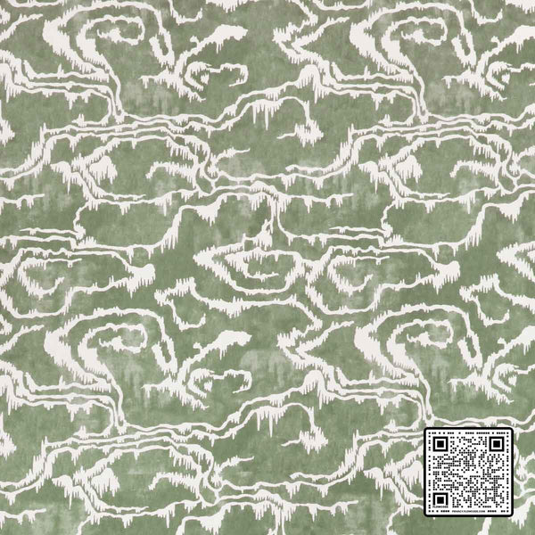  RIVIERE WP NON WOVEN IVORY GREEN  WALLCOVERING available exclusively at Designer Wallcoverings