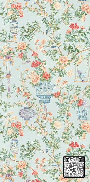  JARDIN FLEURI CELLULOSE - 62%;BINDER - 16%;POLYESTER - 14%;MINERAL FILLERS - 8% MULTI PINK TURQUOISE WALLCOVERING available exclusively at Designer Wallcoverings