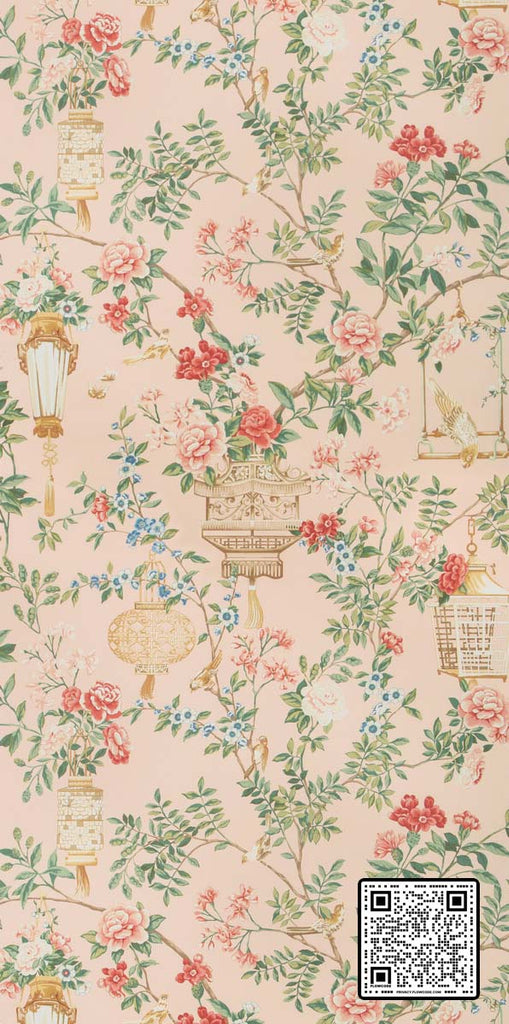  JARDIN FLEURI CELLULOSE - 62%;BINDER - 16%;POLYESTER - 14%;MINERAL FILLERS - 8% MULTI PINK PINK WALLCOVERING available exclusively at Designer Wallcoverings