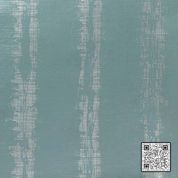  LES PLUMES MYLAR TURQUOISE TURQUOISE  WALLCOVERING available exclusively at Designer Wallcoverings