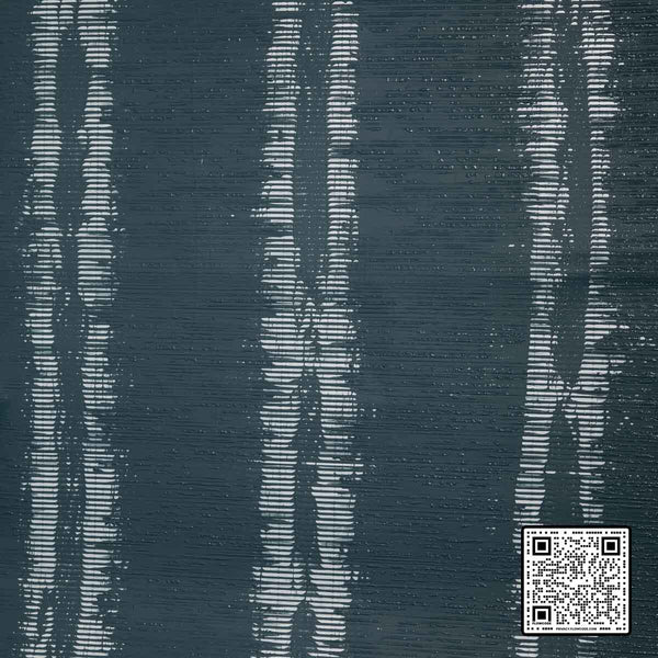  LES PLUMES MYLAR DARK BLUE BLUE  WALLCOVERING available exclusively at Designer Wallcoverings