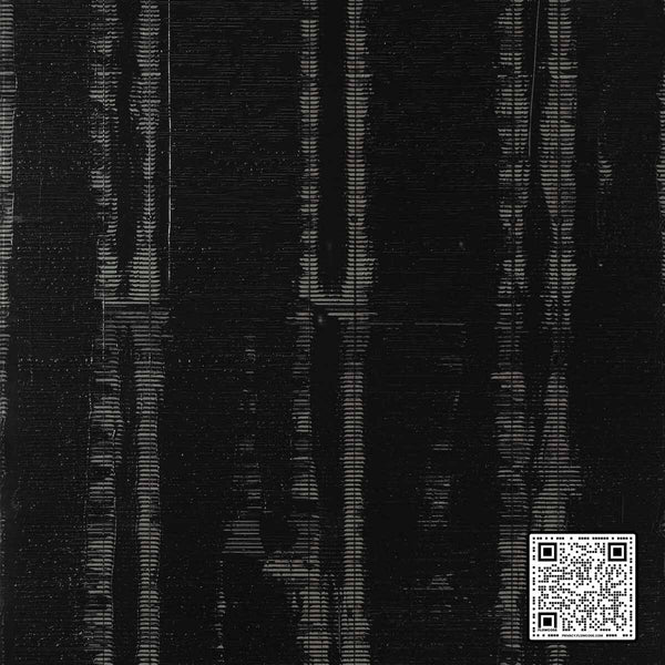  LES PLUMES MYLAR BLACK BLACK SILVER WALLCOVERING available exclusively at Designer Wallcoverings