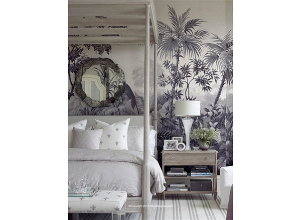 Et Cie Floridian Dream Grey Complete 20 Panel Set - Designer Wallcoverings and Fabrics