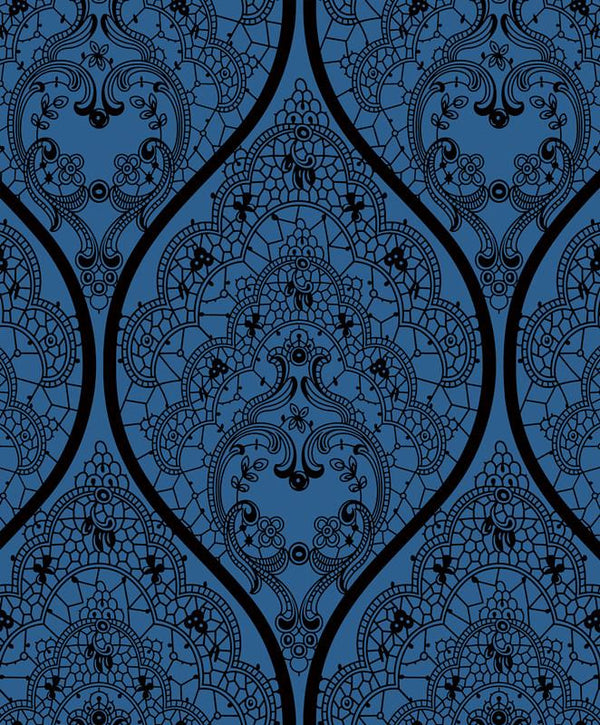 Crystal Palace Saloon Lace Flocked Velvet