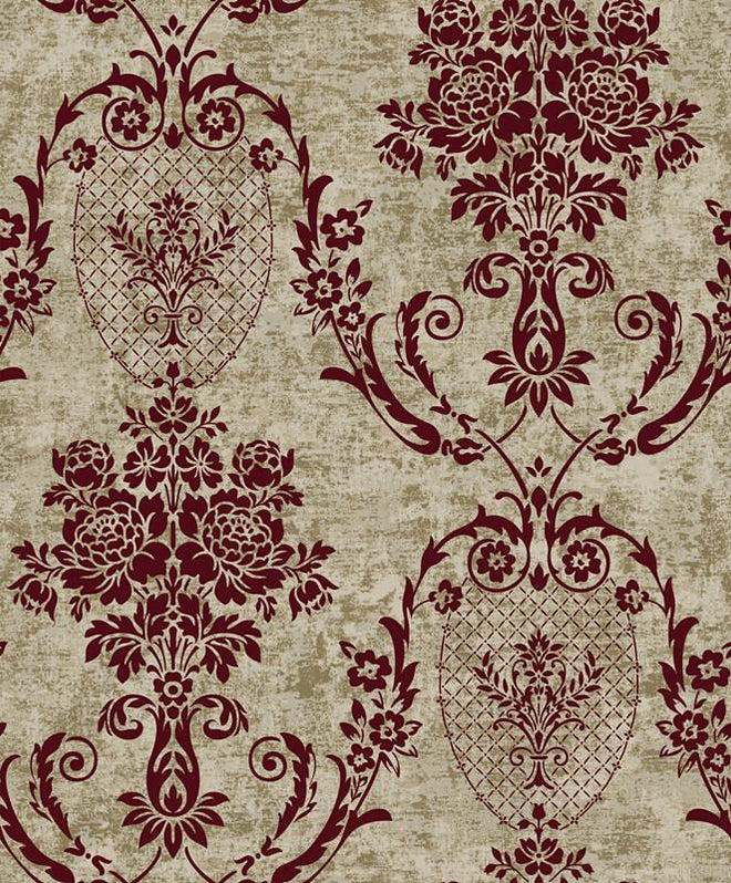 Flocked Velvet Velour Designer Wallcoverings and Fabrics