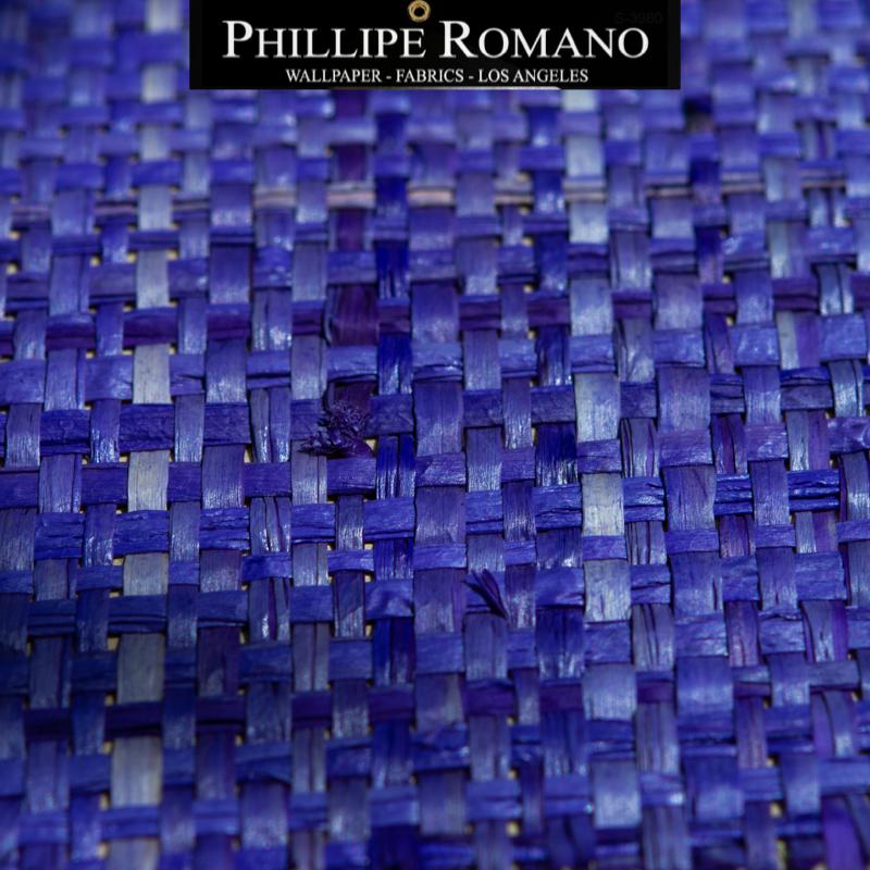 Heavy Madagascar Posh Purple by Phillipe Romano Naturals Raffia Wallpaper - Milano Madagascar Collection