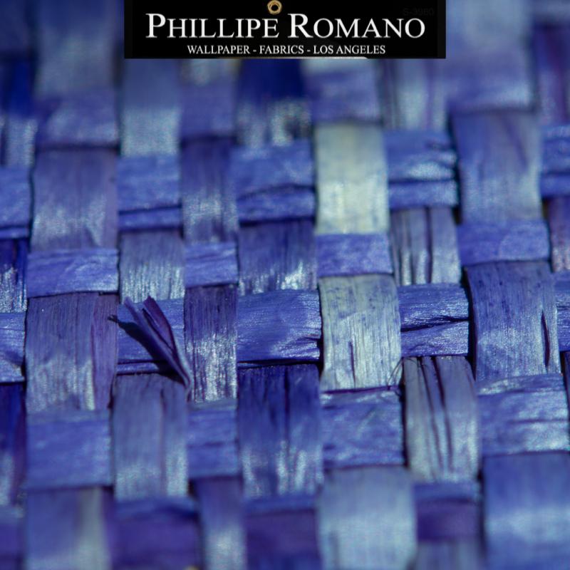 Heavy Madagascar Posh Purple by Phillipe Romano Naturals Raffia Wallpaper - Milano Madagascar Collection
