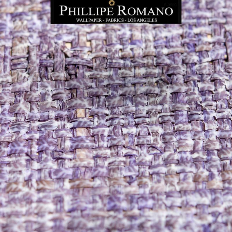Heavy Madagascar Washed Posh Purple by Phillipe Romano Naturals Raffia Wallpaper - Milano Madagascar Collection