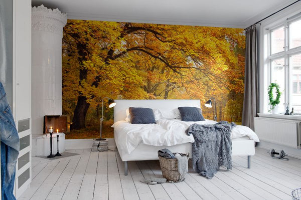 Yellow Leafy Trees | Rebel Walls