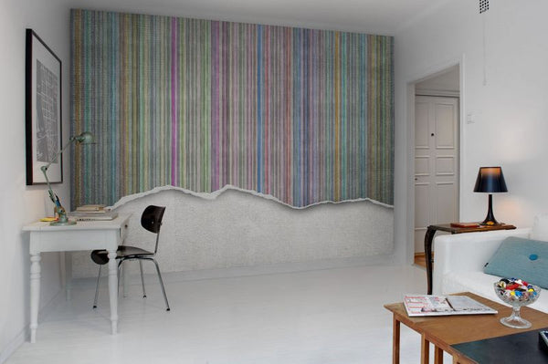 Worn Wall Multi Stripe | Rebel Walls
