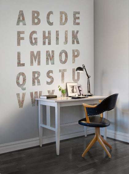 Map Alphabet | Rebel Walls