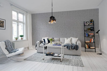 Plain Concrete, light grey | Rebel Walls