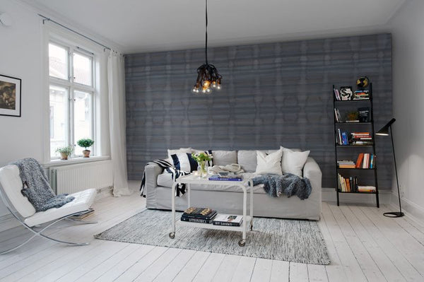 Watery Wall, midnight blue | Rebel Walls