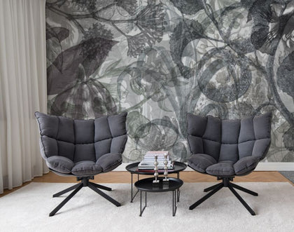 Jelly Belly Plants, black & white | Rebel Walls