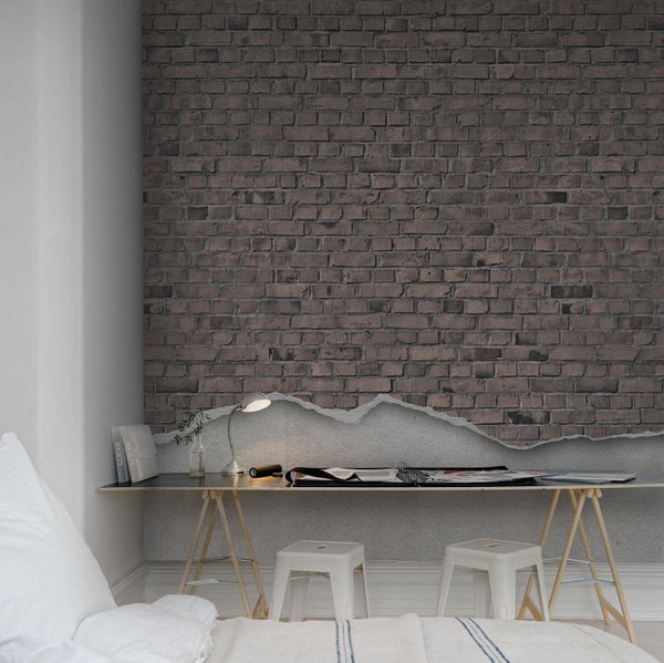 Well-worn Brick Wall, old style | Rebel Walls