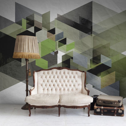 Fractal, green | Rebel Walls