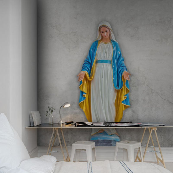 Virgin Mary, concrete | Rebel Walls