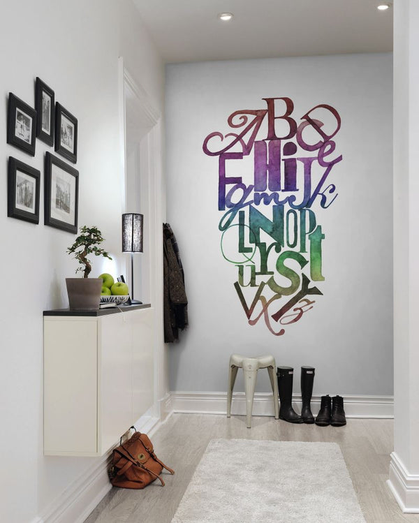 Ink Letter, rainbow | Rebel Walls