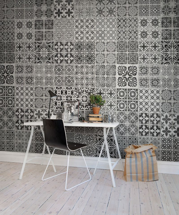 Marrakech, black | Rebel Walls