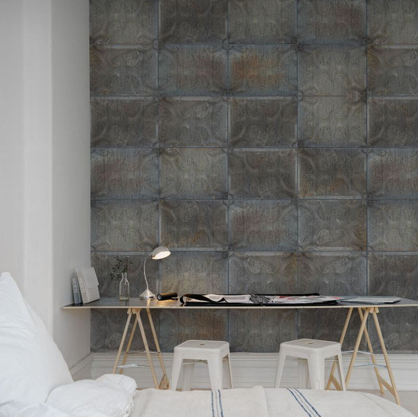 Tin Plates, Ontario, black | Rebel Walls