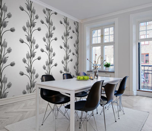 La Vie En Tulipe - White | Rebel Walls