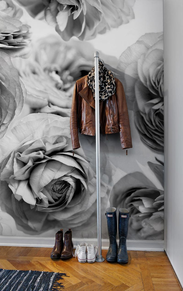 Summer Wind - Black and White | Rebel Walls