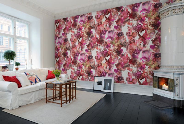 Lily Pond - Red | Rebel Walls
