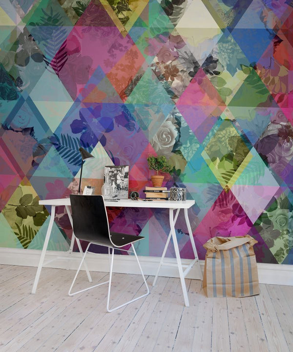 Harlequin Roses | Rebel Walls