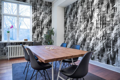 Neon City, black | Rebel Walls