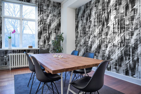 Neon City, black | Rebel Walls