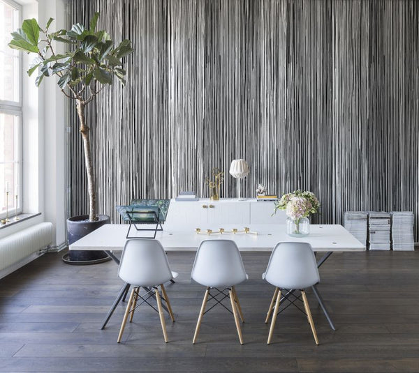 Colour Stream, black | Rebel Walls