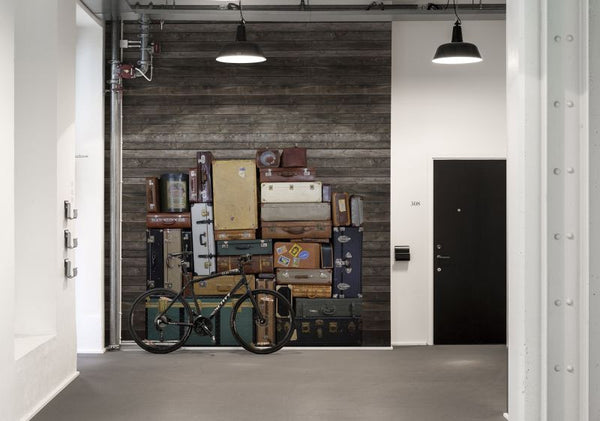 Stacked Suitcases, Heap | Rebel Walls