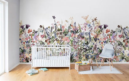 May Meadow, Pastel 300cm x 280cm | Rebel Walls